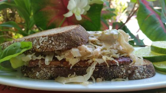 Marinated-Tempeh-Reuben-Sandwich